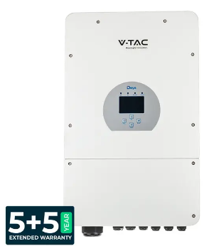 Гібридний однофазний сонячний інвертор V-TAC. 8 кВт (арт. 11803)